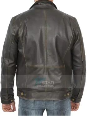 Mens Dark Brown Leather Jacket