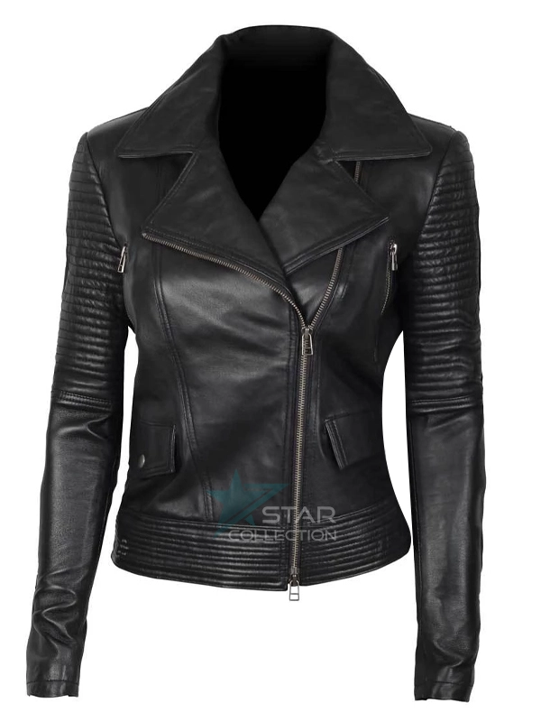 Leather Motorcycle Jacket Womens