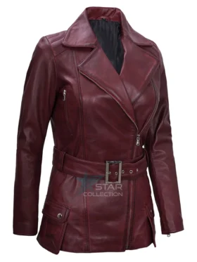 Victoria Burgundy Jacket