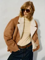 Womens Napped Aviator Jacket